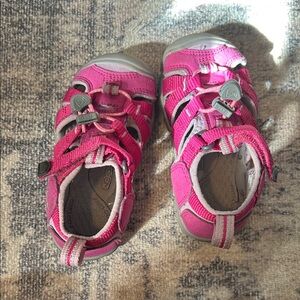 KEEN Kids Bright Pink Adventure Sandals